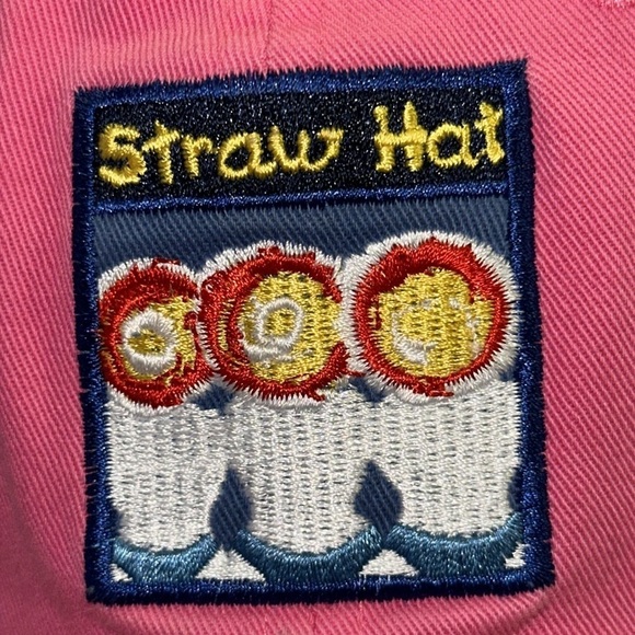 T Cout Outfitters Cotton Pink Navy Ball-cap Snap w/ Slide Adjustable Back OS - Picture 8 of 10